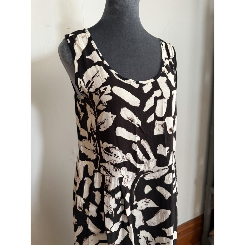 Vintage Jams World Long Dress Boho Tropical Patchwork Hippie Vacation Hawaiian - Picture 3 of 9